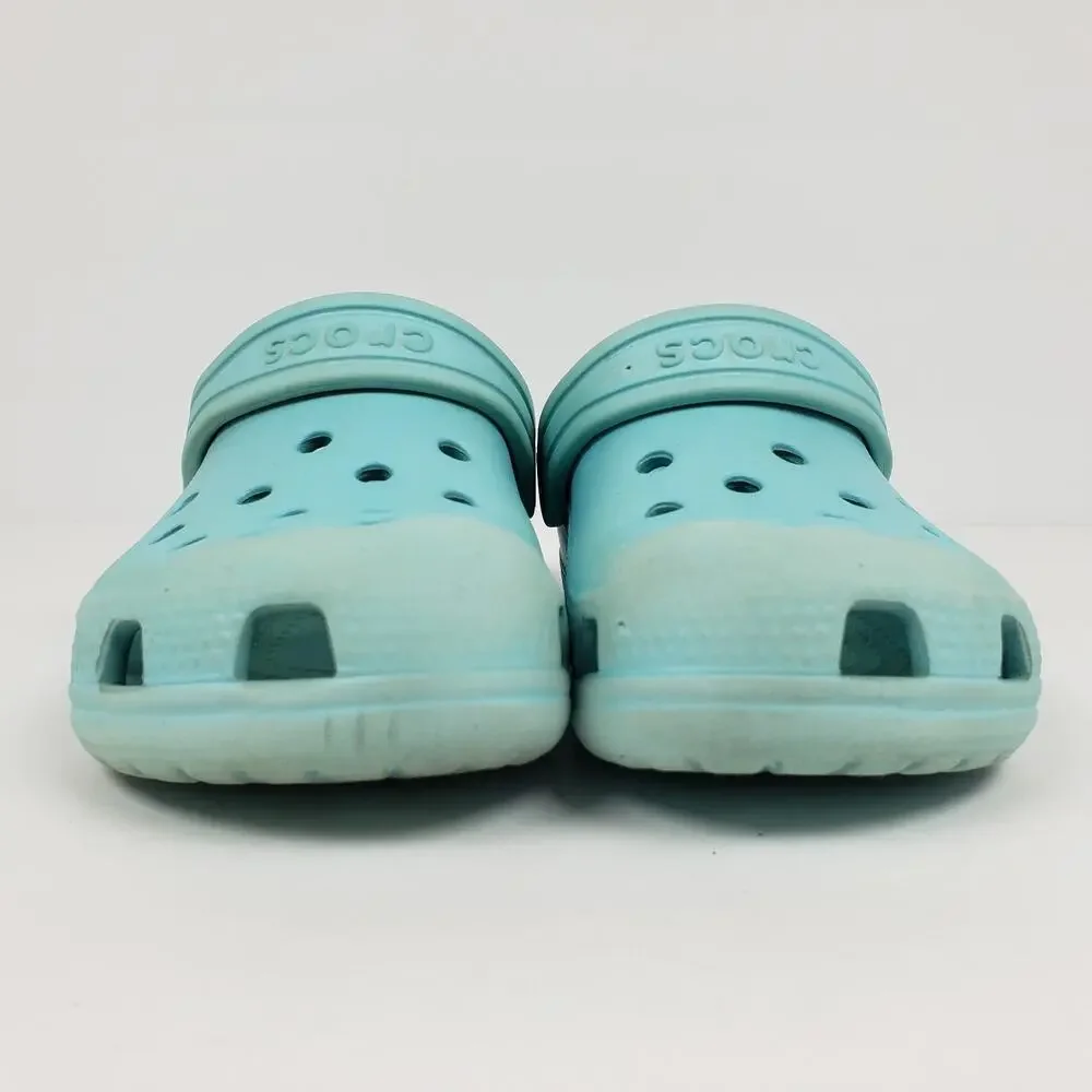Crocs Classic Toddler Girls Size 11 c Light Blue Slip On Casual Clog Shoes